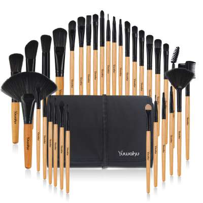 Factory supply professional makeup brushes with organizer incl. eyelash mascara brushes lip brush