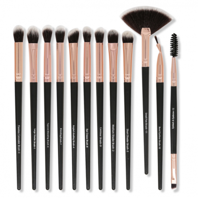 High quality make up wholesale makeup brushes for eyeliner  eyeshadow 12pcs  lip make-up